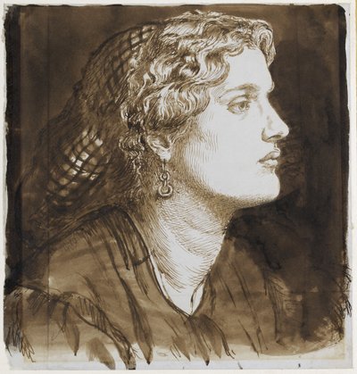 Portrait of Fanny Cornforth by Dante Gabriel Charles Rossetti
